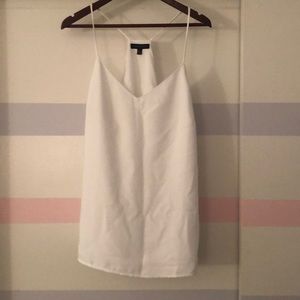 Banana Republic Structured White Tank Top